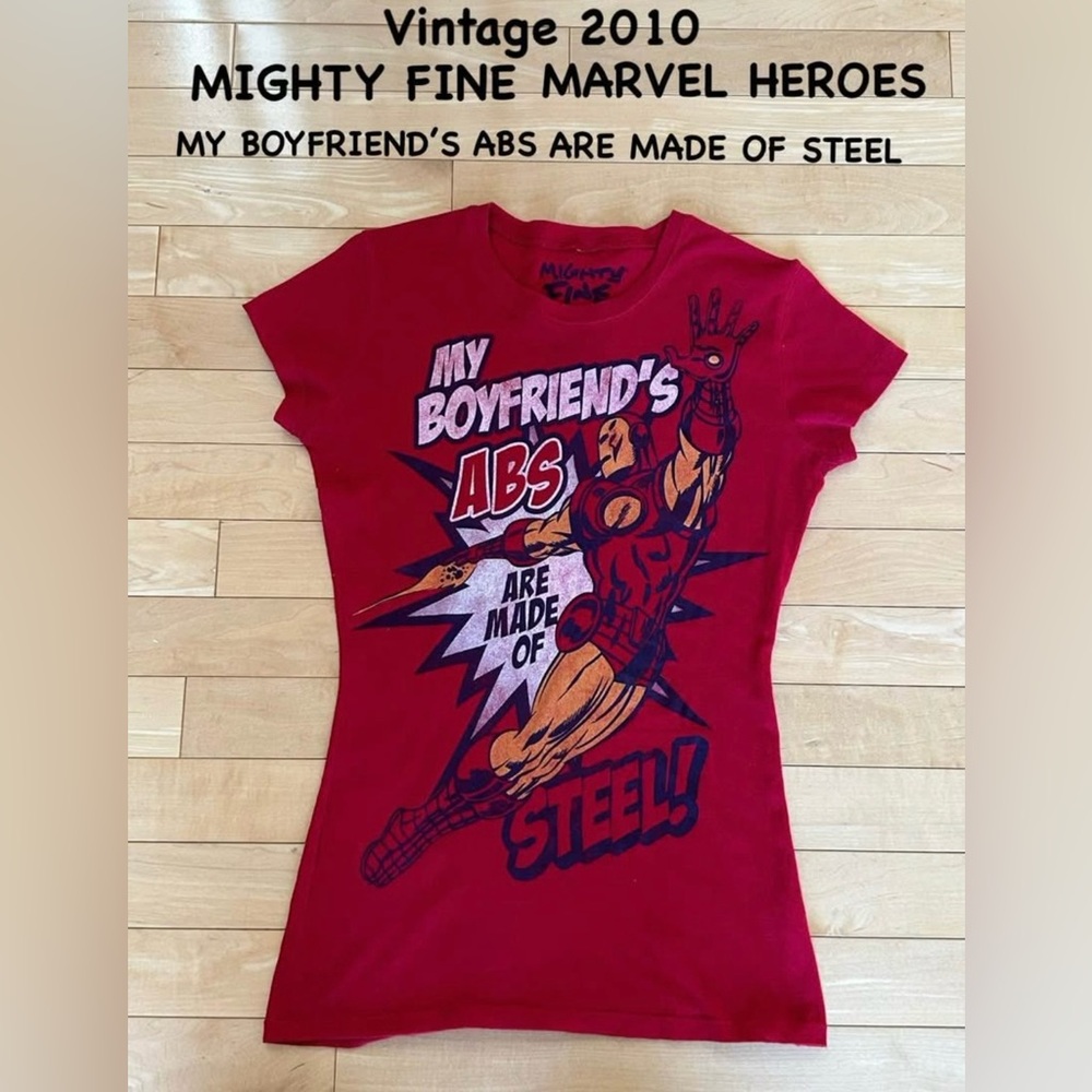 Mighty Fine Red Marvel Iron Man Tee